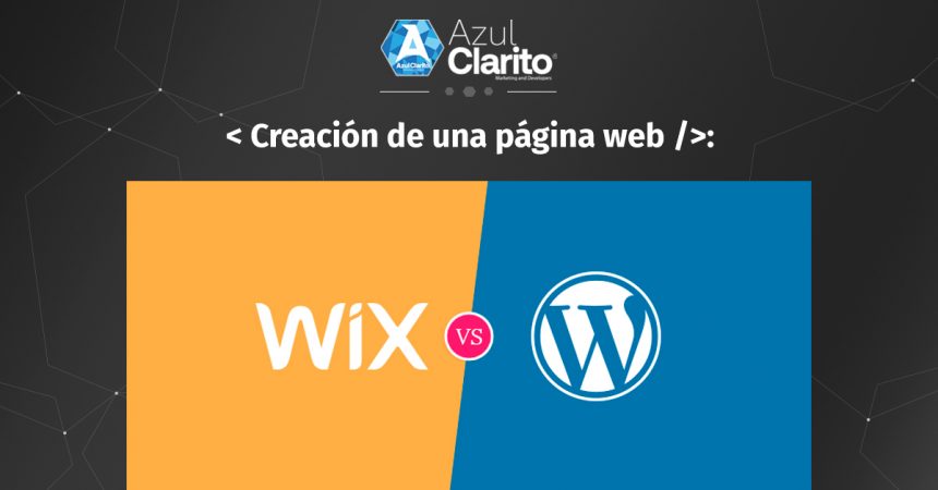 Creación de una página web WordPress vs WIX.